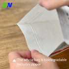 Het biologisch afbreekbare 250g-Voedsel Document van Kraftpapier van de Verpakkingszak Witte met PLA