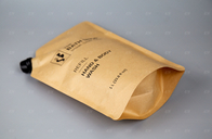 Kraftpapier-Document het de Aangepaste Grootte en Ontwerp van de Spuitenzak Zak voor Juice Liquid Packaging