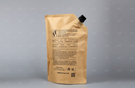 Kraftpapier-Document het de Aangepaste Grootte en Ontwerp van de Spuitenzak Zak voor Juice Liquid Packaging