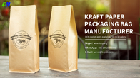 Vlakke het Document van Bodemkraftpapier het Document van Zakkraftpapier Verpakking voor Koffie Bean With Valve