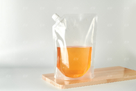 De drinkbare Vriendschappelijke 250ml Transparante Tribune van Eco op Voedselzak met Spuiten Plastic Juice Drink Pouch