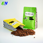 Aangepaste 16oz plastic geurbestendige koffiezak platte bodemzak met WIPF-klep