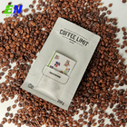 De Koffiezakken van de Eco glijden de Vriendschappelijke 250g 500g 1kg Vlakke Bodem met Kaart en Klep uit