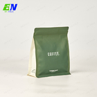 250g de Ritssluiting en de Zak van Matte Plastic Smell Proof Coffee Bean Flat Bottom Bag With voor Visitekaartje