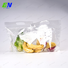 Groenten en fruit Verpakking Zakken Plastic Duidelijke Eco Poly Zakken Met Ventilatiegaten Aangepaste Rits Zakken Met Logo Afdrukken